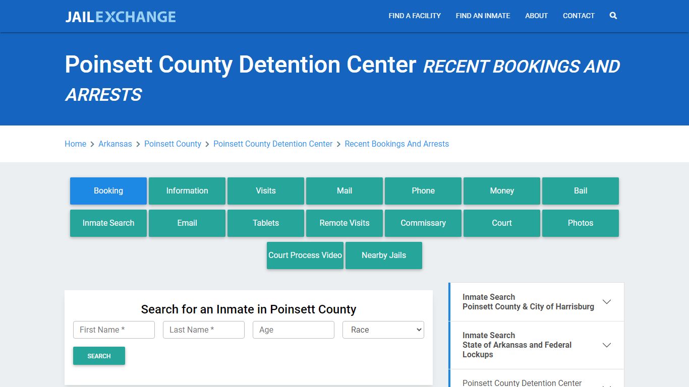 Poinsett County Detention Center Recent Bookings And Arrests